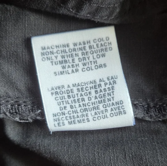 Vintage Polo Jeans Company Womens Black Cotton New Dunne Shorts, Size 8 - Picture 7 of 7